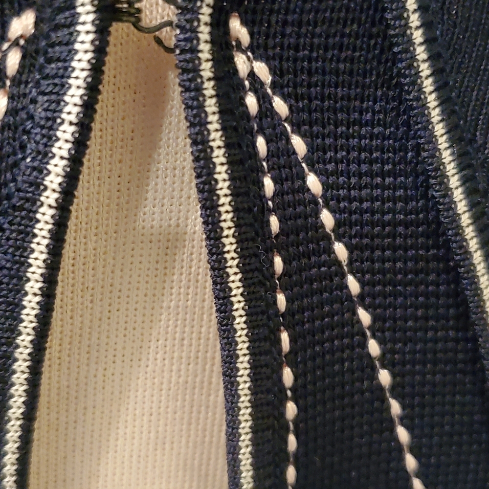 Ming Wang Dark Blue Jacket with Pink Accents 1X JACKET & 0X Shell Plus 2 Pieces - Picture 5 of 17